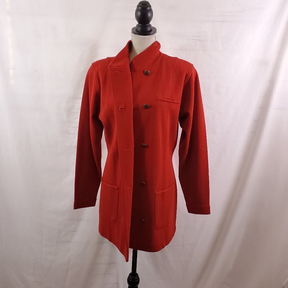 DONCASTER Button Up Lightweight Wool Blend Jacket - Picture 3 of 12